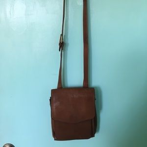 Vintage Fossil Brown Crossbody Leather Purse